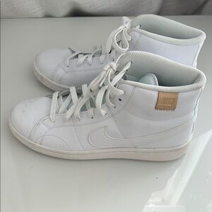 Nike White leather hightops